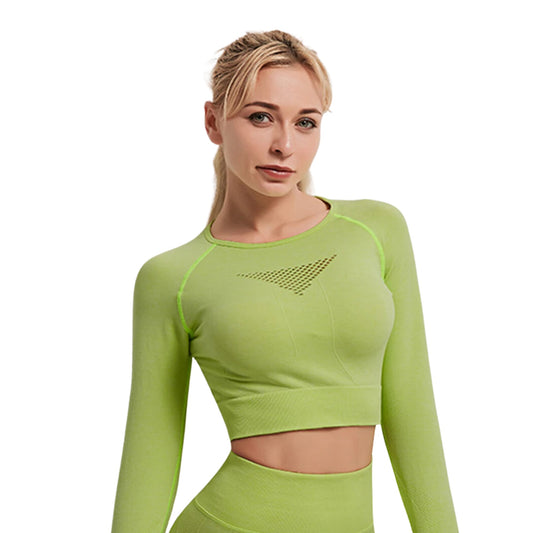 Seamless Long Sleeve Fitness Top - Luxifits